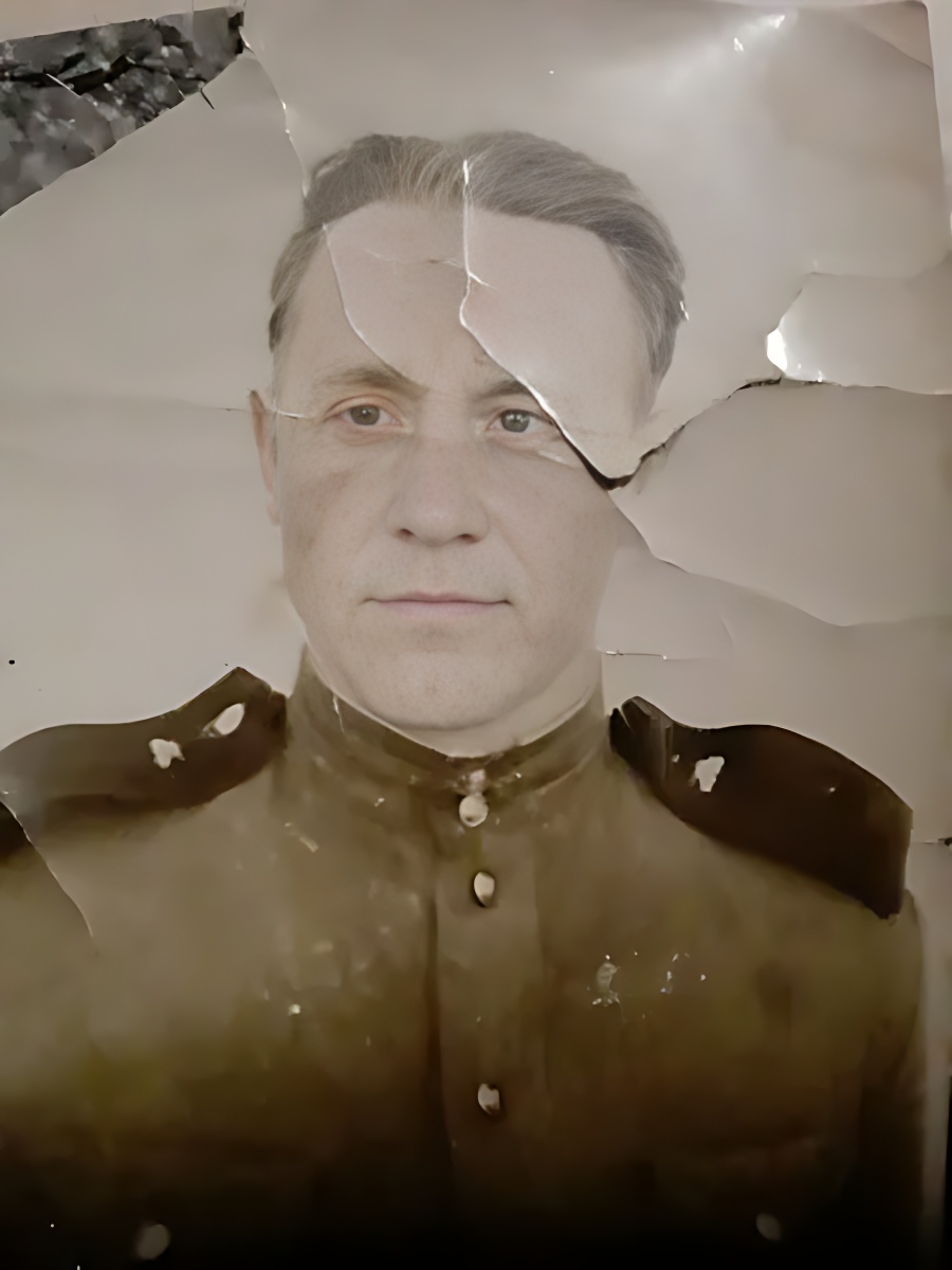 Реставрация фотографии солдата